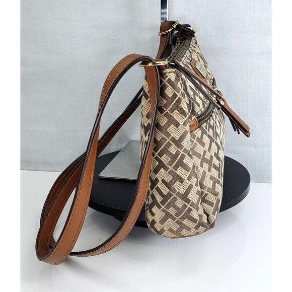 Vintage Tommy Hilfiger Croosbody TH Logo Brown Bag - Picture 9 of 16